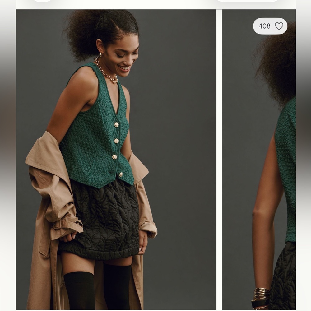 Porridge Aila Button Front Vest xxs